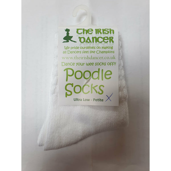 Ultra Low Ankle Length Poodle Socks (Irish Dancing)